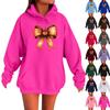 Women's Long-sleeved  Oversized Dropped Shoulder Sleeves Women's Hooded Halloween Print Plush Sweatshirt