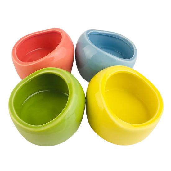 Small Animal Bowl Hamster Food And Water Dish Pet Feeding Bowl Overturn-free Feeder for Guinea Pigs Rabbits Hedgehogs Parrots