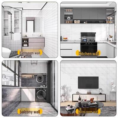Самоклеящиеся водонепроницаемые ПВХ наклейки на стену: Имитация мрамора и алюминиево-пластиковые панели