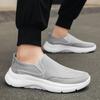 Fashion 2025 Men Mesh Loafers Walking Shoes Outdoor Summer Flats Black Fitness Sports Sneakers Comfortable Big Size 39-48
