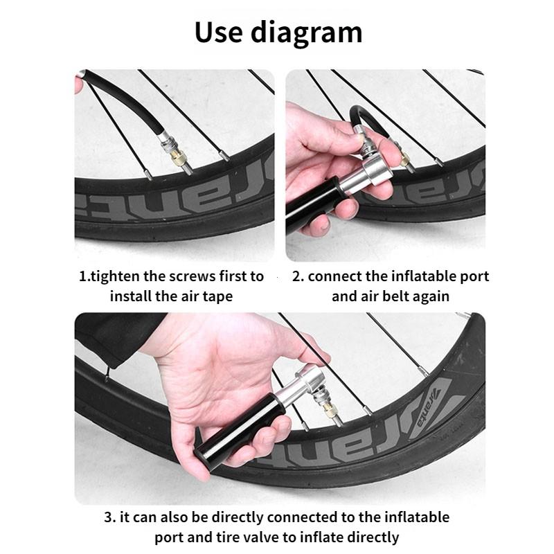Mini Bike Pump Schrader Presta Valve MTB Road Cycling Pump Aluminum Alloy Bicycle Hand Air Pump Tire Inflator Accessories