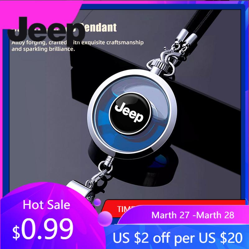 For Jeep Car Perfume Aromatherapy Pendant Diffuser Auto Accessories For Jeep Grand Cherokee Wrangler JK Gladiator Compass Ren