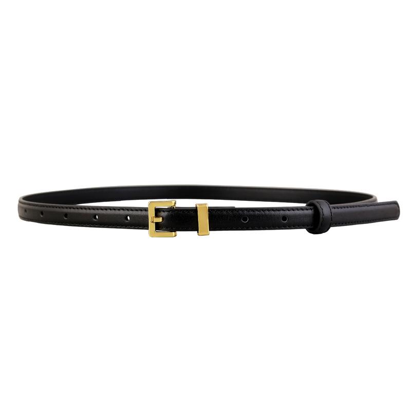 Women S Genuine Leather Belt Retro Simple Versatile Waist Strap For Jeans Suit