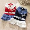 Dog Clothes Autumn Thin College Plaid Shirt Skirt Couple Clothing Small Dog Bigbear Teddy Pet Clothes