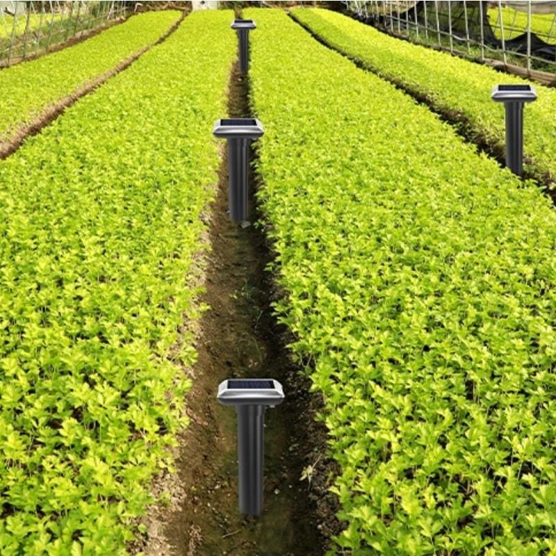 1/2 Pcs Solar Mouse Repeller Beep Vibration Plug and Play Ultrasonic Mouse Repeller Outdoor Snake Repeller