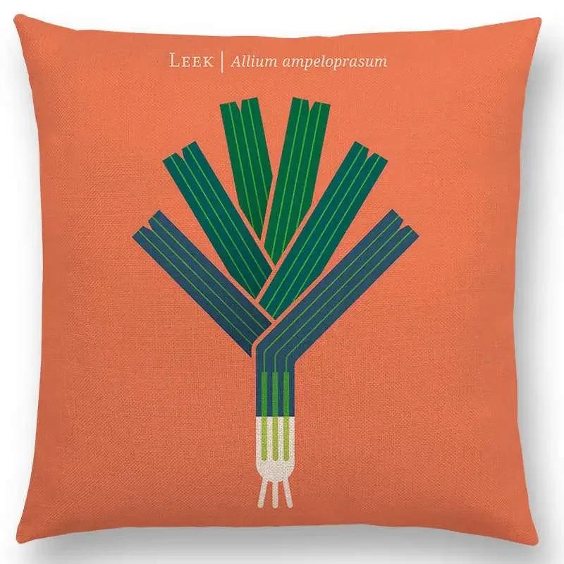 Прекрасные фрукты овощи наволочка лимон ананас авокадо ежевика лук свекла огурец наволочка на диванную подушку