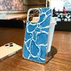 Текстура воды Чехол для телефона Для iPhone17,16,15,14,13,12,11 Plus,Pro Max Мягкий прозрачный чехол