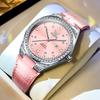 OLEVS Luxury Fashion Women's Quartz Watches Leather Elegant Casual Waterproof Date Lady Wrist Watch Original Watches for Women