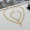 Accessories Beaded Bead Necklace For Women, Versatile Collarbone Love Necklace