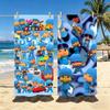 Аниме P-P-pocoyo-o мультфильм Полотенце Полиэстер Пляжное полотенце Быстросохнущее Без песка Полотенце для ванны для лета Бассейна Путешествий Отпуска