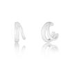 LUNNE Silver Bold Double Ring Ear Cuff #LSE24