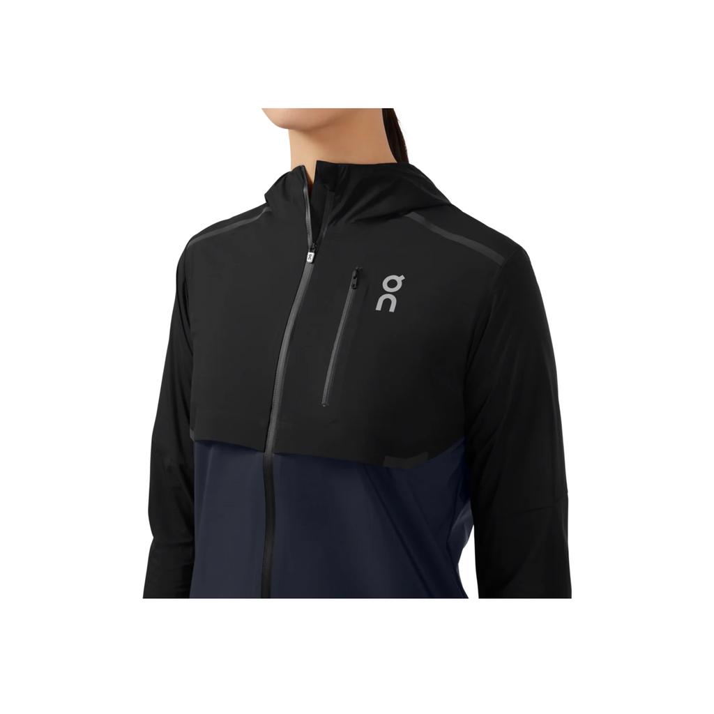 On Weather Jacket Lightweight Windproof Running Hooded Jacket Women Jacket Black 204.00248