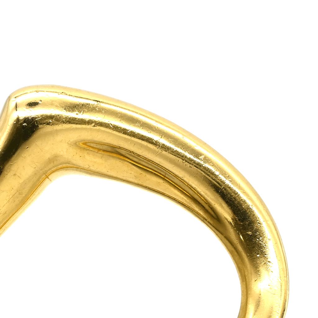 Tiffany & Co Open heart Open Heart 1.1 "Pendant top 18K Yellow Gold Array