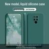 Чехол для Huawei Mate20X из жидкого силикона, противоударный, с полным покрытием - Однотонный, приятный для кожи, защитный