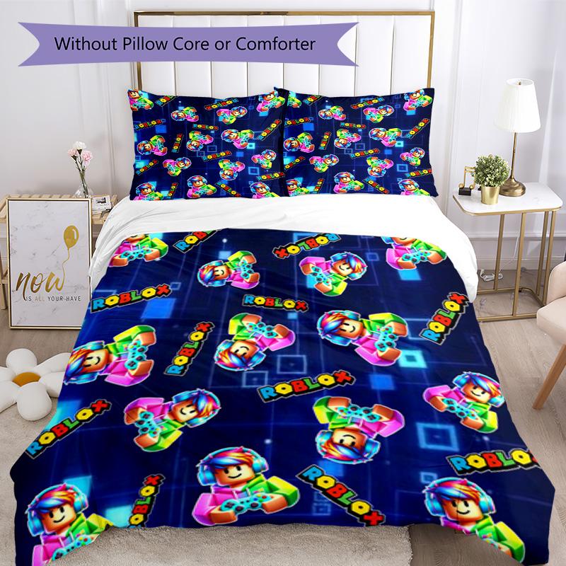 Roblox Quilt Cover Set Design for Guest Room Lightweight Perfect Gift for Friends Family