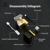 0.2/0.4/0.6/0.8mm Ceramic Hotend for Elegoo Centauri Carbon Print Head Extruder Kit Hot End Steel Brass Nozzle 3D Printer Parts