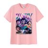 Zoey Huntrix Kpop Demon Hunters 2025 Graphic T Shirts Men Women Retro High Quality Fashion T-shirt Casual Oversized Cotton Tees