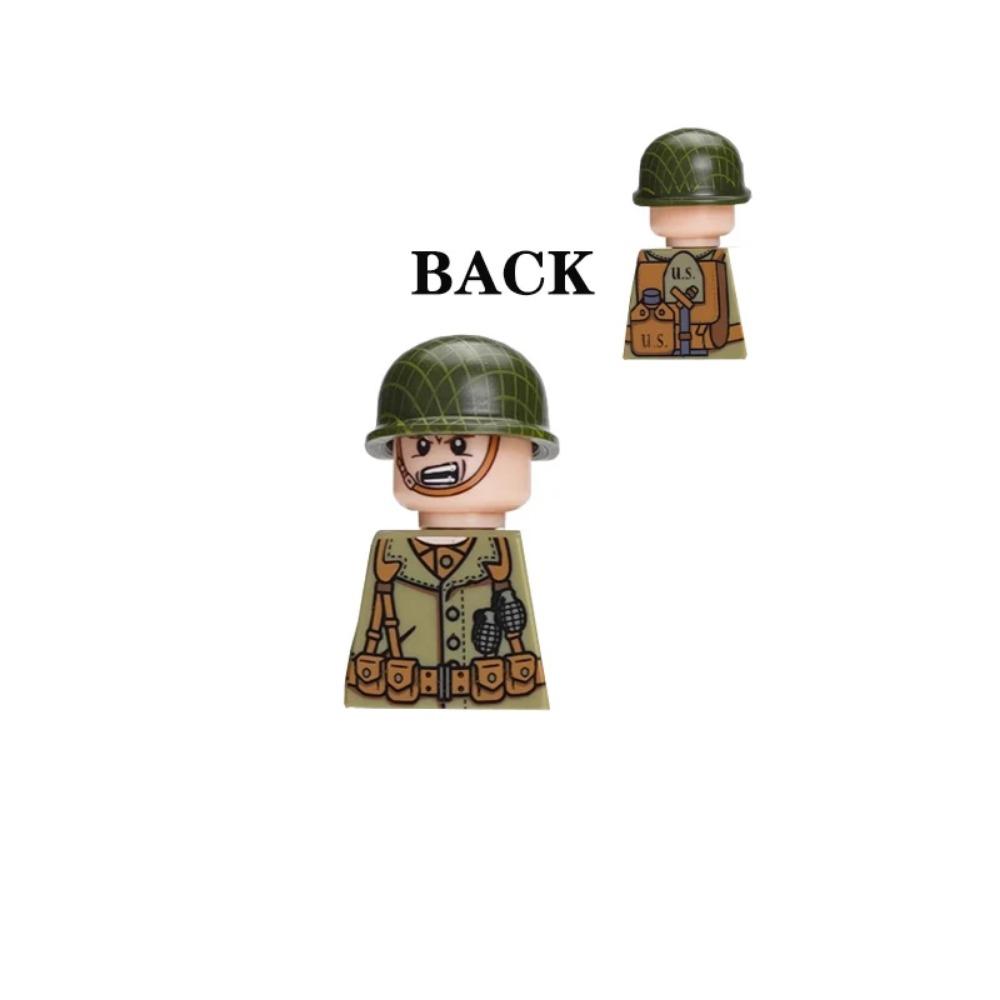 Детали солдат 101-й воздушно-десантной дивизии США, конструктор, офицер, армейский воин, пехота, военные аксессуары, оружие, кирпичики, игрушки GR03