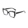 Glasses For Women Fashion Retro Cat-eye Contrasting Colors High-end High-definition Fashionable Anti-blue Light
