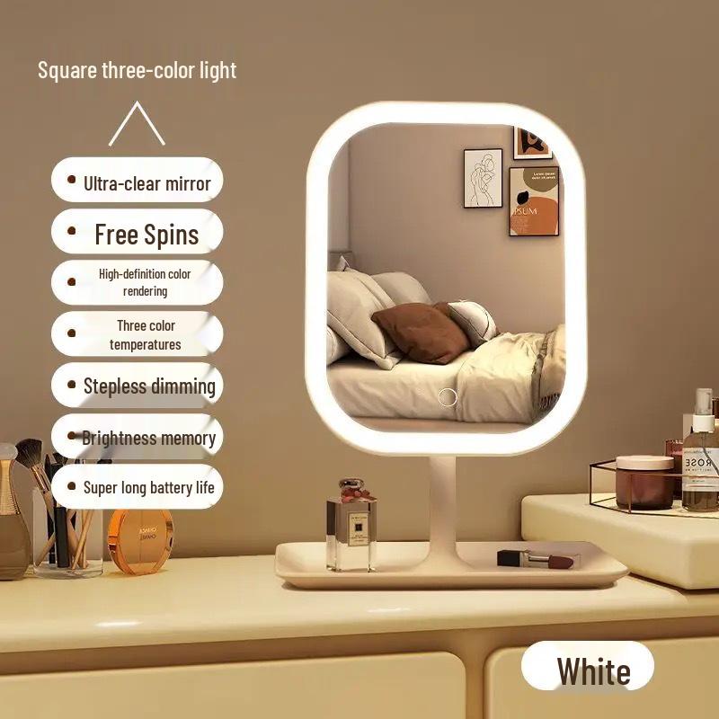 Светодиодное умное зеркало для макияжа с подсветкой для спальни и общежитий