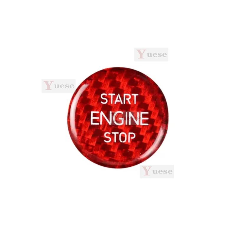 For VW Volkswagen Magotan Car Engine Start Stop Button Cover Real Carbon Fiber Sticker 2012 2013 2014 2015 2016