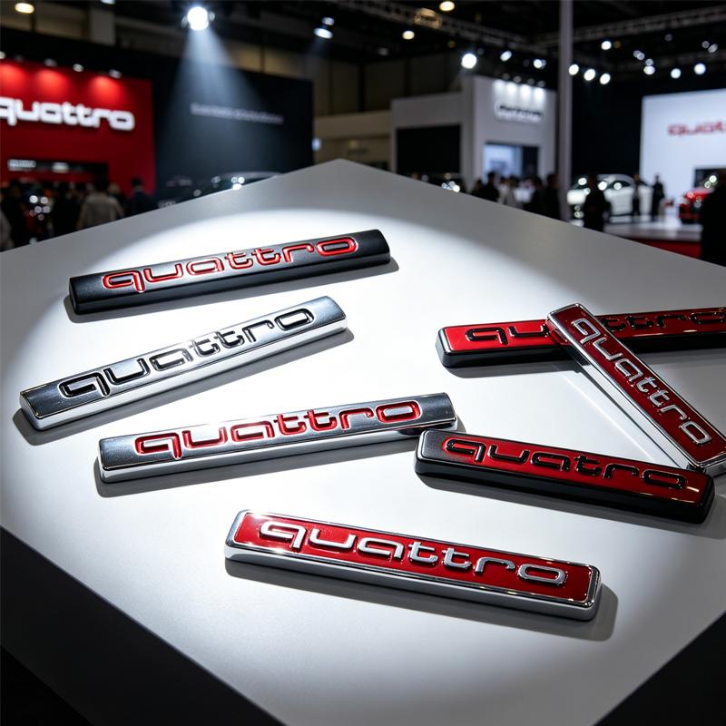 car valve cover Car QUATTRO Emblem Body Tail Trunk Window Sticker Badge Decoration Decal For vcrf1 Q1 Q2 Q3 Q4 Q5 Q6 Q7 Q8 B8 B9