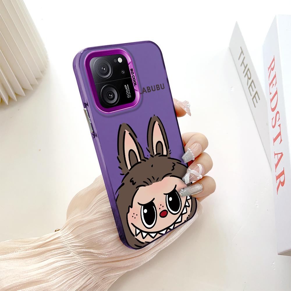 Окрашенный узор, цветной серебристый, двухсторонний, жесткий, противоударный чехол для телефона Xiaomi Redmi Poco