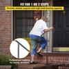 Single Post Handrail Handrail Wrought Iron Fits 1 Or 2 Steps Matte Gray