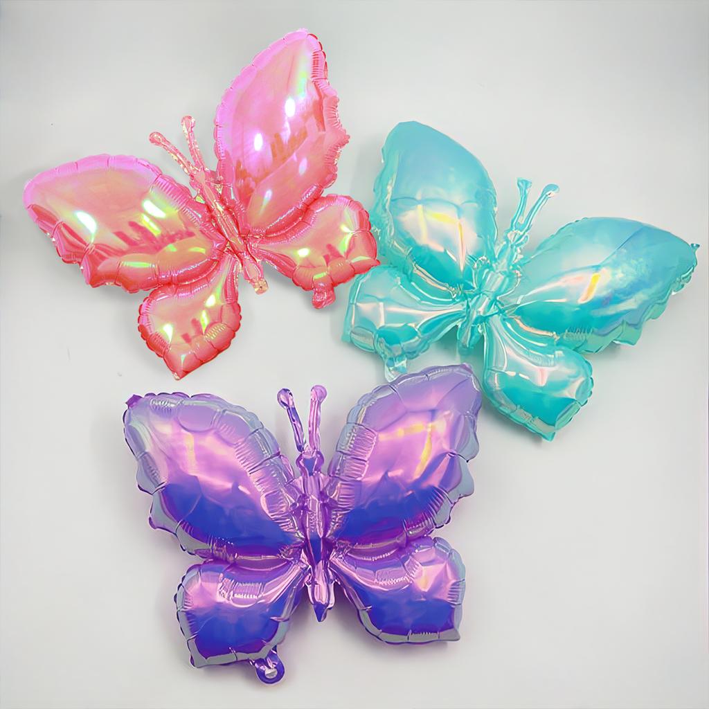 1 шт. разноцветный воздушный шар из алюминиевой фольги в виде бабочки подойдет для тематической вечеринки с бабочками, свадьбы, дня рождения, украшения подарка