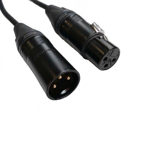 CANARE XLR Microphone Cable with Neutrik Connector, Black, 1.5m, EC015-B/Black