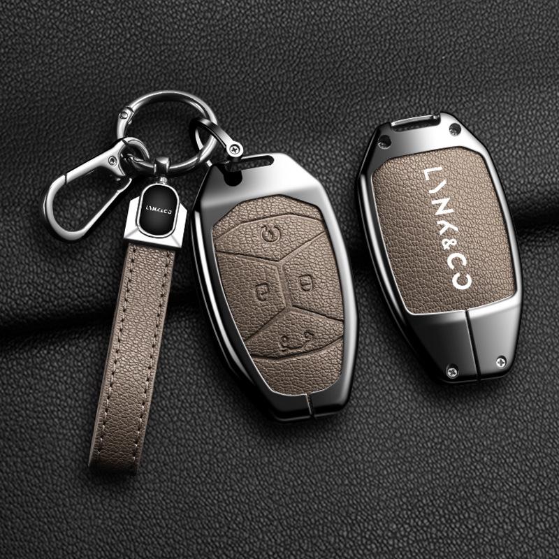Чехол для ключей Lynk & Co 03 для моделей 01, 02, 05, 06/01PHEV 2021 года - Мужская специальная версия, автомобильный чехол-ракушка с пряжкой.