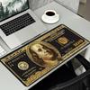 Золотая банкнота Расширенный игровой коврик для мыши Нескользящая резиновая основа Настольный коврик для ноутбука Компьютера Домашнего офиса Игровых сессий