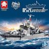 LEYI 88025-052D Ракетный эсминец Линкор Конструктор Игрушка для мальчиков