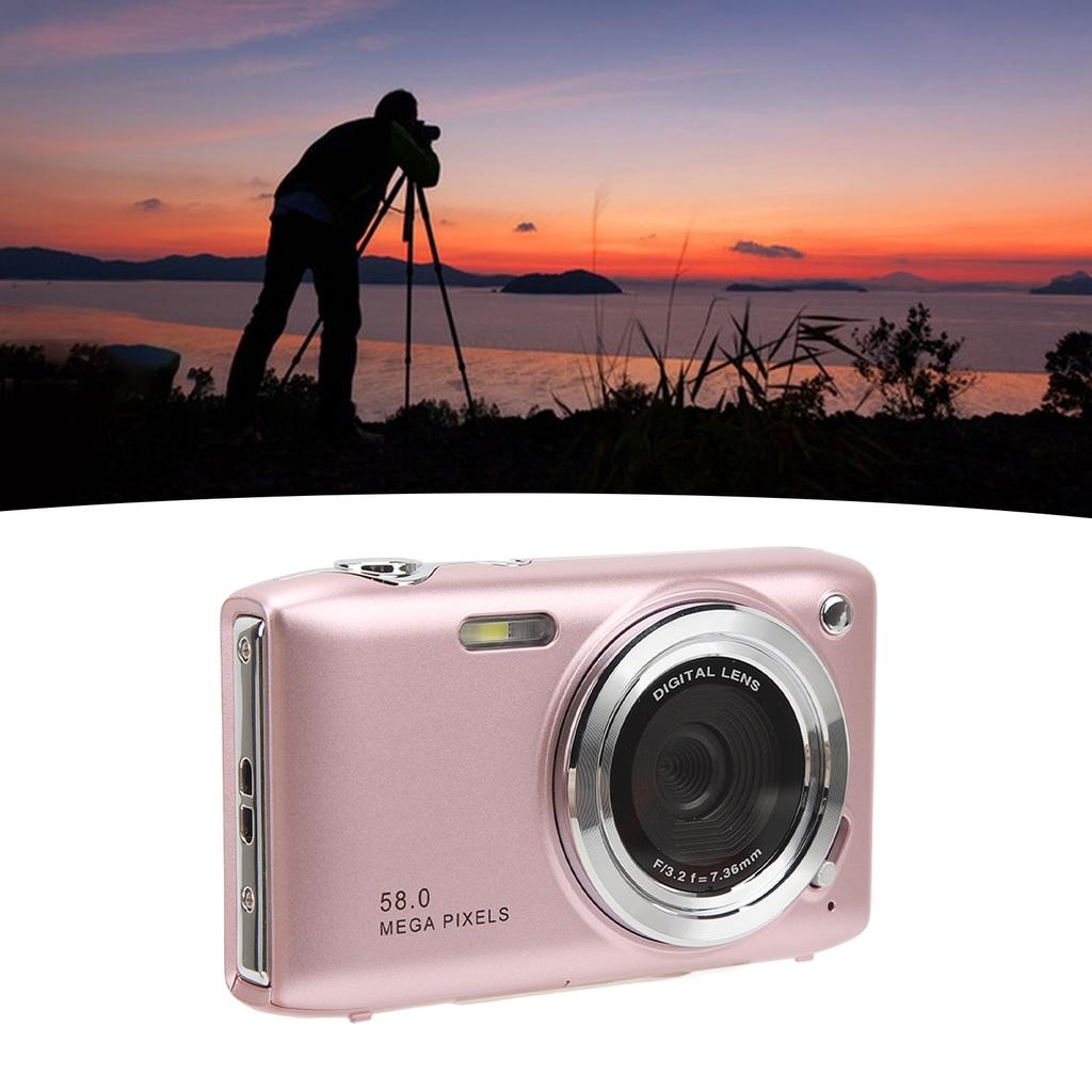 Digital Cam a 2.88 Inch Screen 58MP 4K HD 16X Zoom Fixed NaMacro Timed Photography Digital Video Cam a
