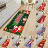 Christmas Kitchen Carpet Home Entrance Door Mat Living Room Hallway Bedroom Decorative Floor Carpet Bathroom Non-Slip Floor Mat
