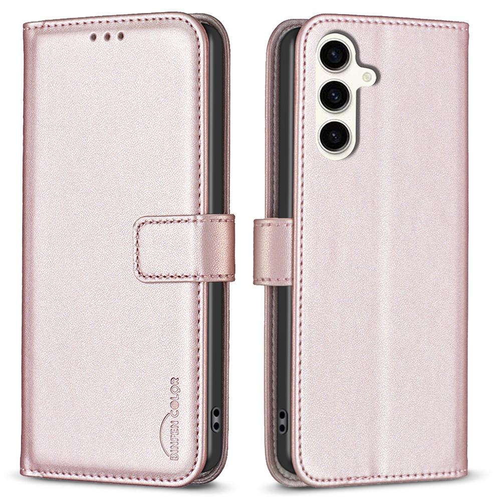 BINFEN COLOR BF17 For Samsung Galaxy M35 5G Case Leather Protective Phone Cover