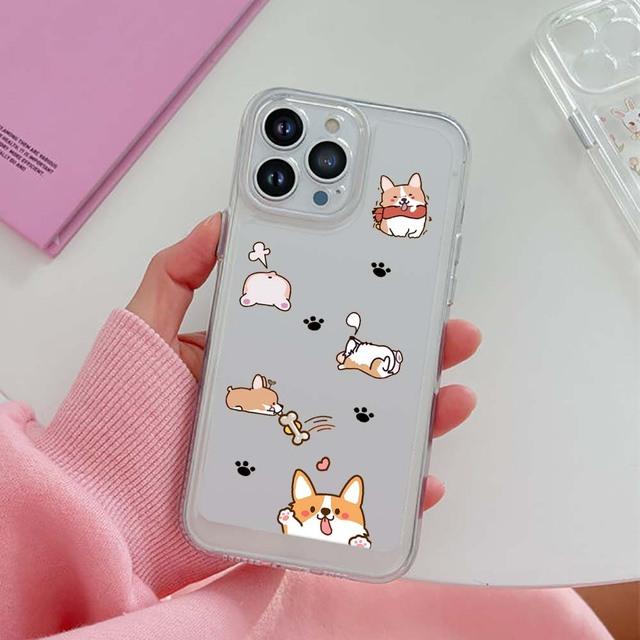 Чехол для телефона с милым слоном из мультфильма для Iphone 14 13 12 11 Promax Mini Plus Xr Xs Max 7 8 Se 2022, прозрачный мягкий чехол из ТПУ Capinha