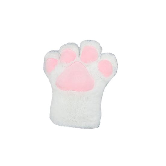 1 шт. женские зимние варежки в форме мультяшной кошачьей лапы для косплея, толстые плюшевые противоскользящие перчатки для удержания тепла на открытом воздухе для катания на лыжах и велоспорта