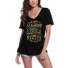 Women's V-Neck T-Shirt Stop Doubting Yourself - Inspirational Slogan Tee