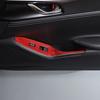 Red Carbon Fiber Window Lift Switch Button Trim Frame For Mazda MX-5 Miata 16-23