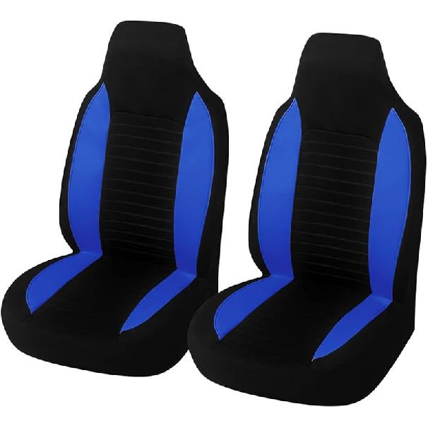 Car Front Seat Covers, Bucket One-Piece Auto Front Seat Protectors, 2PCS Premium Breathable Vehicle Seat Cushions Airbag Compatible, Car Accessories