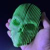 Светящиеся квантовые маски черепа, напечатанные на 3D-принтере, для снятия тревожности, светящийся в темноте фиджет-декор для стола, уникальное готическое украшение для дома