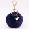 Fluffy Pompom Pendant Bag Charm Plush Ball Keyring Schoolbags Fur Ball Key Chain  Women Girls
