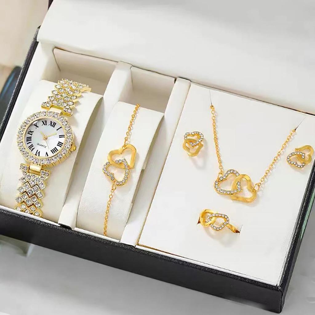 Foreign trade popular fashion Roman pattern diamond ladies watch women's watch quartz watch bracelet women's watch manufacturer ready stock