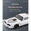 1/32 Pontiac Firebird Модель автомобиля из литого металла с имитацией звука и света Суперкар Модель автомобиля Детская игрушечная машинка Украшения