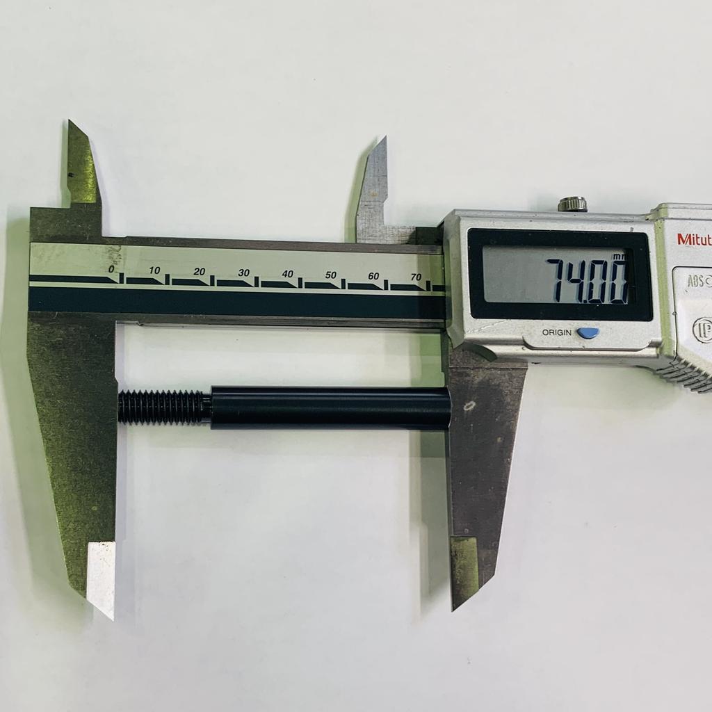 Sakuraya Metal Shift Knob Extension Adapter, Black, Total Length 2.9 inches (74 mm), Shaft