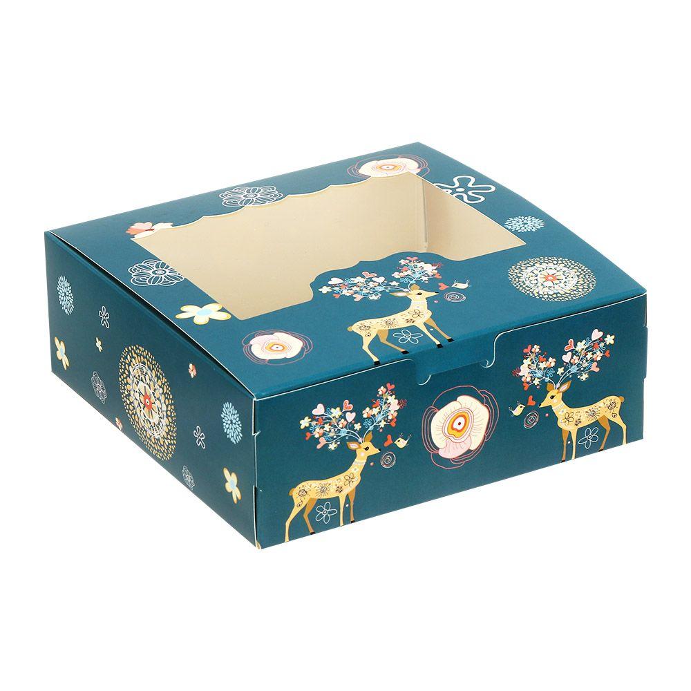 Cup Biscuit Cake Packaging Box Christmas Gift Box Christmas Cardboard Cake Boxes Gift Wrapping Box