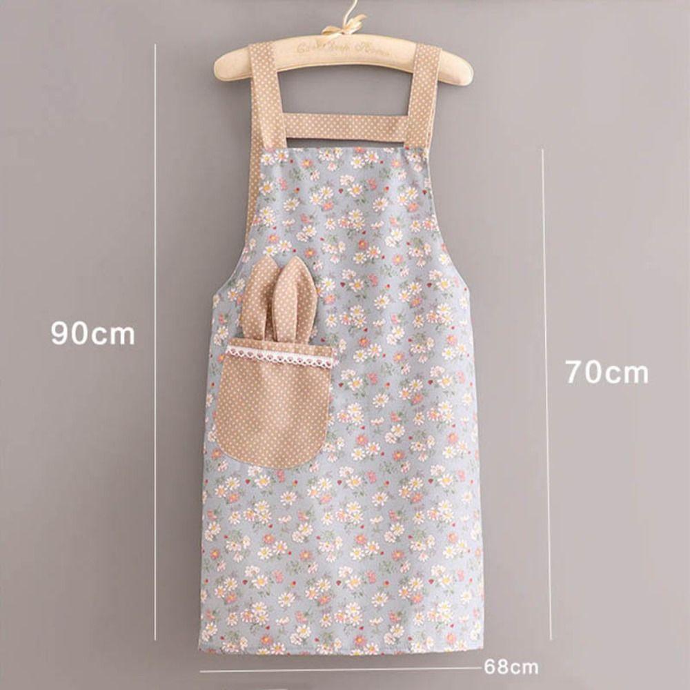 Print Barista Apron Waterproof Restaurant Uniform Barber Carpenter Florist Apron Coffee House