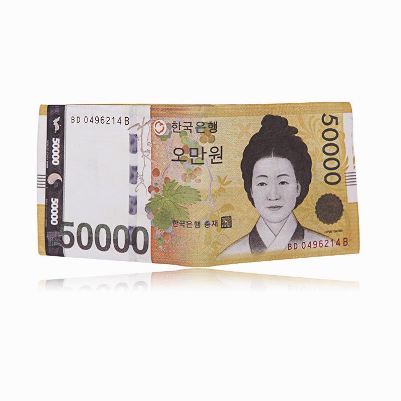 16 стилей, мужской кошелек, ультратонкий кошелек Billeteras Para Hombr, короткий кошелек с рисунком банкнот, унисекс, кошелек для монет, кошелек для женщин