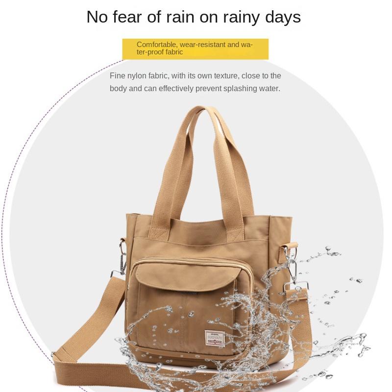 Сумка через плечо, большая вместимость, износостойкая сумка, несколько карманов, нейлоновая сумка, повседневная, универсальная, водонепроницаемая, портативная